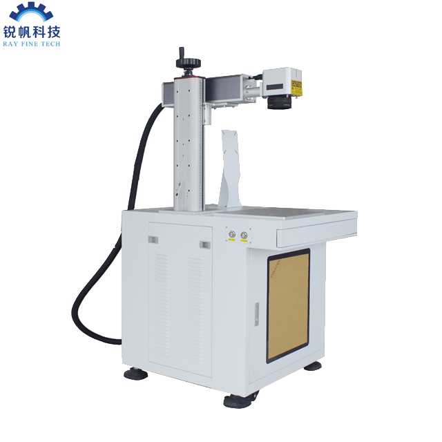 IPG MOPA 30W Galvo-Faserlaser-Markiermaschine für die Feinmarkierung auf Metallen und eloxiertem Aluminium