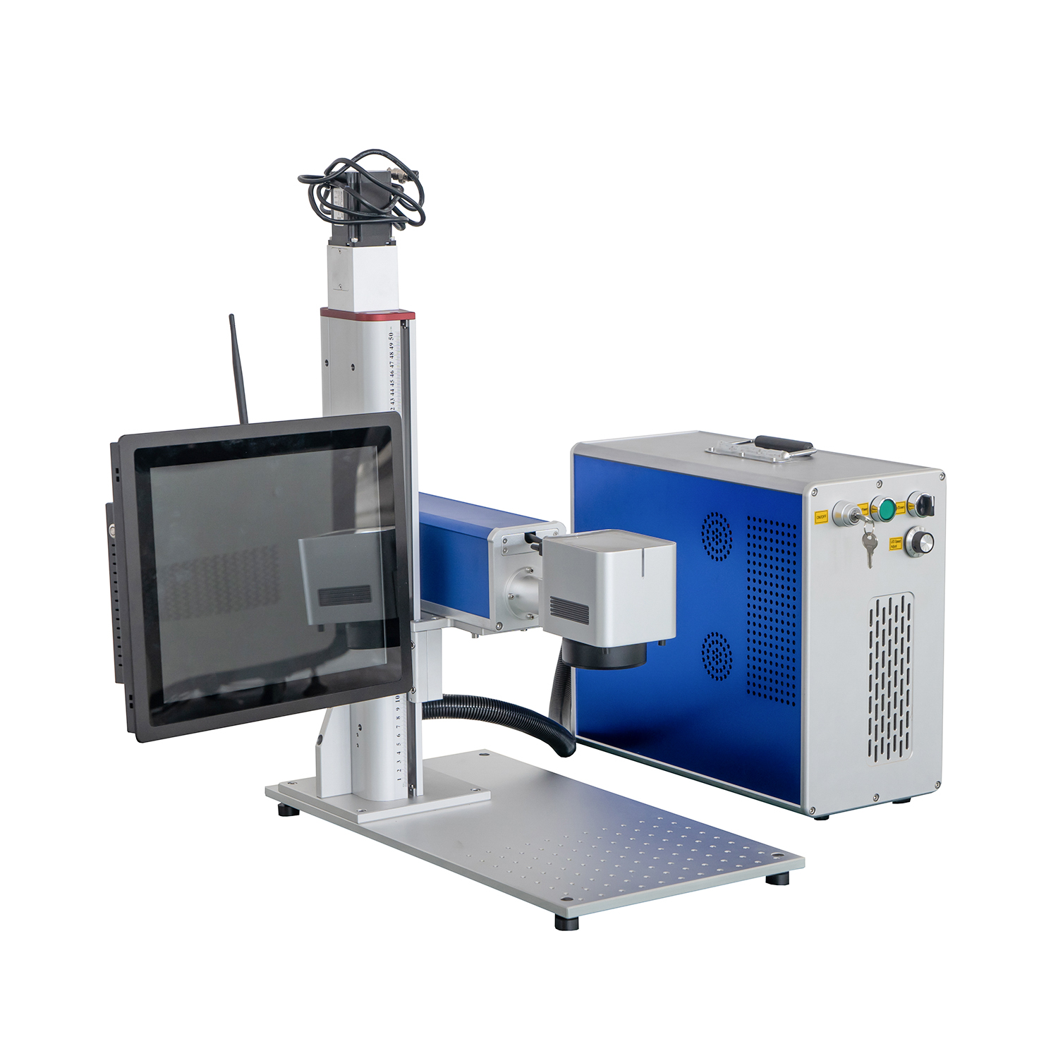 Touchscreen-Computer IPG JPT RAYCUS MAX CNC-Faserlaser-Marker-Graviermaschine für Metallkunststoff