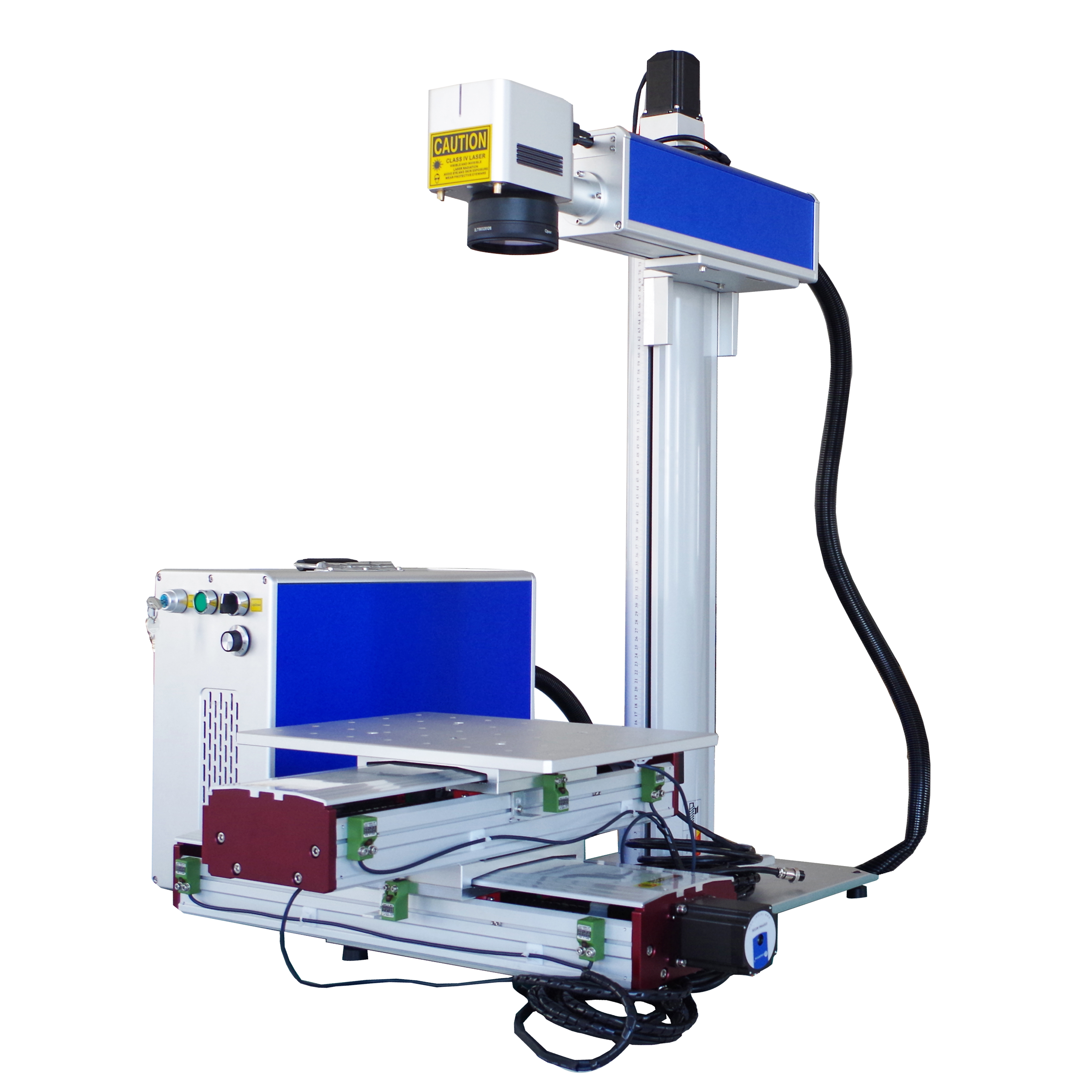 Faserlaser-Markierungsmaschine für großflächige Markierungsnähte mit motorisiertem XY-Tisch