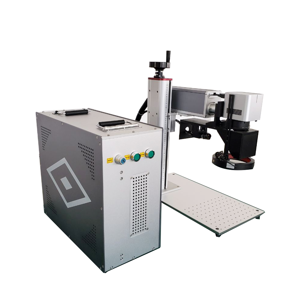 CCD Vision Positioning 20W 30W 50W 60W 100W Faserlaser-Markierungsmaschine mit Förderband und Kamera