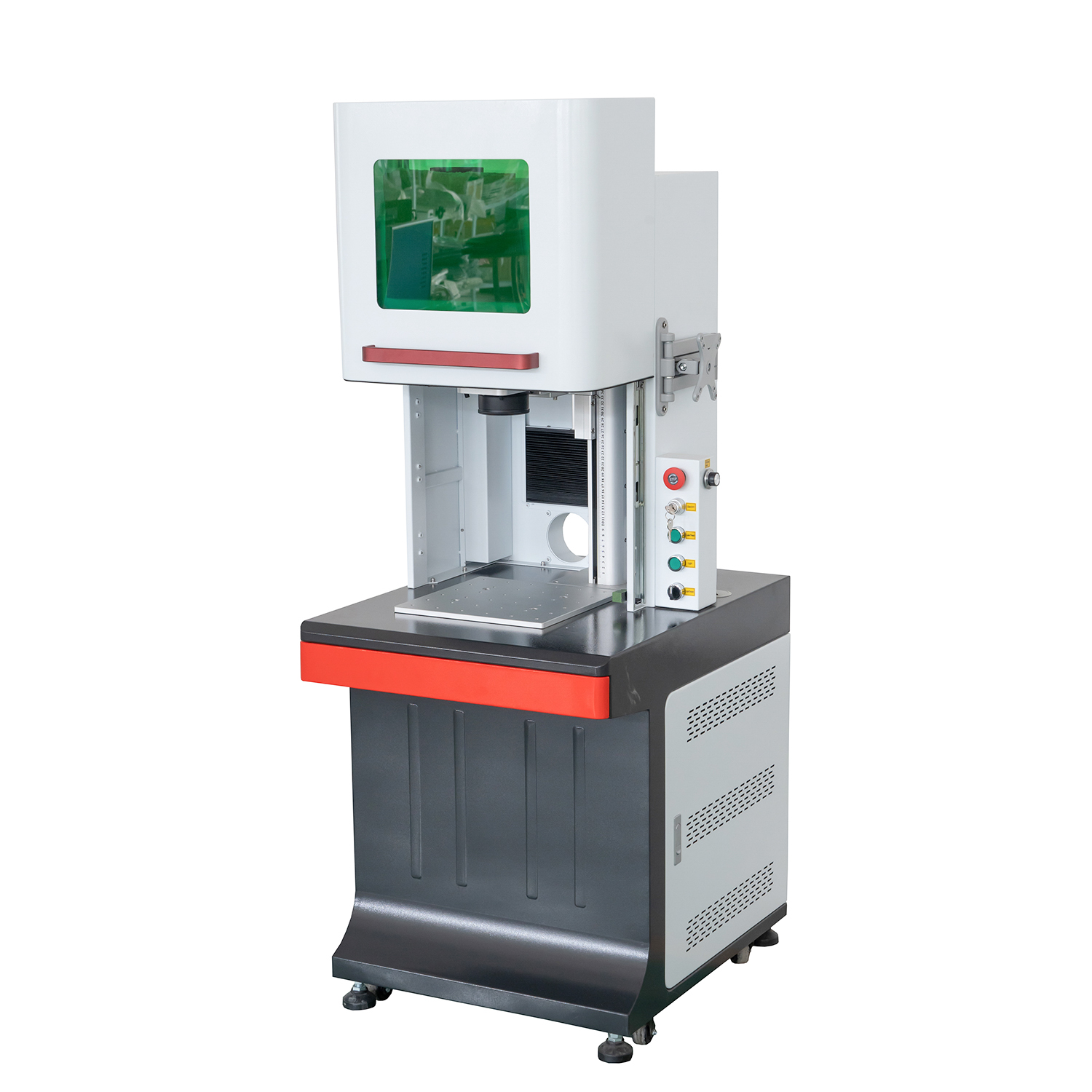 Vollständig geschlossene Desktop-CNC-Faserlasermarkiermaschine mit CE- und FDA-Zertifikat
